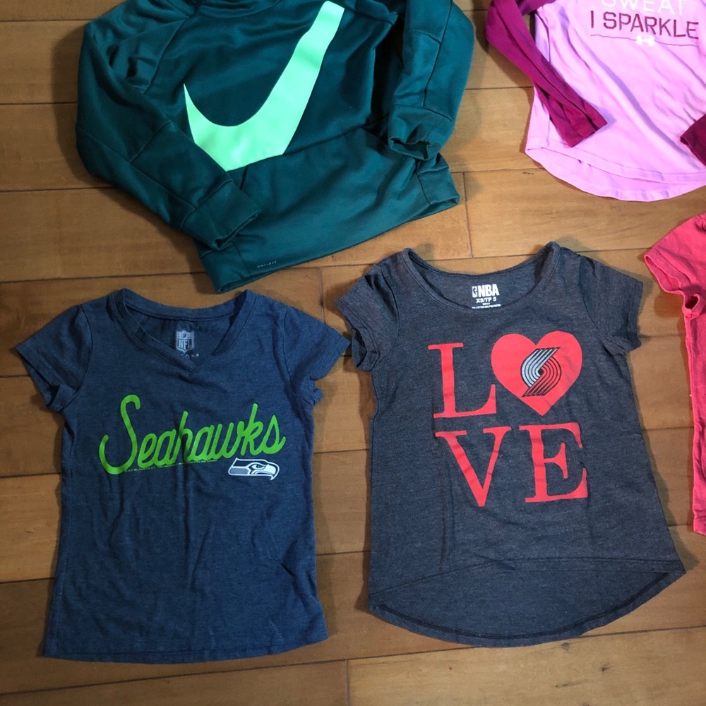 Girls Sporty Nike, Under Armour Lot of 5 Pieces - Picture 5 of 8